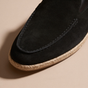 Calvin suede espadrille loafers for men with jute rope sole, view 5