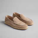 Calvin suede espadrille loafers for men with jute rope sole, view 7