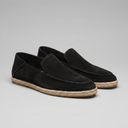 Calvin suede espadrille loafers for men with jute rope sole