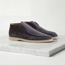 Alistair high vamp suede loafers for men with rubber sole, view 11