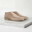 Alistair high vamp suede loafers for men with rubber sole, view 12