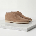 Alistair high vamp suede loafers for men with rubber sole, view 2