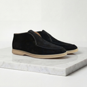 Alistair high vamp suede loafers for men with rubber sole, view 7