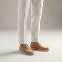 Alistair high vamp suede loafers for men with rubber sole