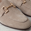 Gus suede horsebit loafers for men with almond toe, view 3