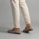 Gus suede horsebit loafers for men with almond toe, view 4