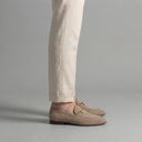 Gus suede horsebit loafers for men with almond toe, view 5