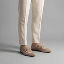 Gus suede horsebit loafers for men with almond toe