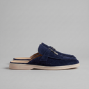 Dalton suede buckle loafer mules for men with open back, view 11