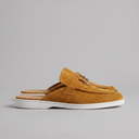 Dalton suede buckle loafer mules for men with open back, view 16
