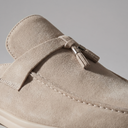Dalton suede buckle loafer mules for men with open back, view 4