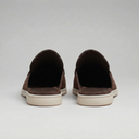 Cormac backless suede loafer mules for men with white sole, view 13