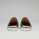 Cormac backless suede loafer mules for men with white sole, view 38