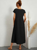 Nerys Breathable White Midi Dress