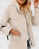 PRIYANA | Stijlvolle Casual Utility Jas
