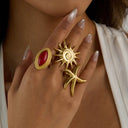 Noor Gold Starfish Ring, view 5