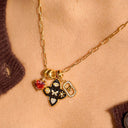 Zara Gold Charm Necklace, view 2