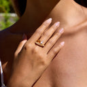 Brielle Gold Marquise Ring, view 2