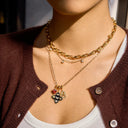 Zara Gold Charm Necklace, view 3