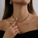 Tamsin Gold Cuban Link Chain, view 2