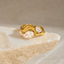 Edie Gold Teardrop Ring, view 6