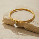 Polly Gold Heart Charm Bracelet, view 5