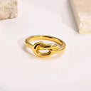 Elin Gold Knot Ring, view 6