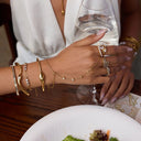 Edie Gold Teardrop Ring, view 8
