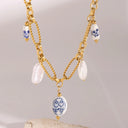 Tova Gold Pearl Necklace, view 5