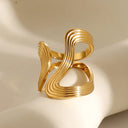 Alessia Twisted Gold Ring, view 5