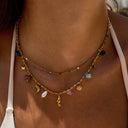 Danica Gold Charm Layered Necklace, view 4