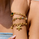 Tove Gold Starfish Bracelet, view 2