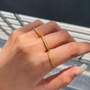 Nathalie Gold Stacking Rings, view 4