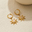 Scarlett Gold Sun Earrings, view 6