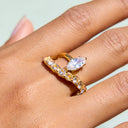Brielle Gold Marquise Ring, view 4
