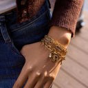 Yara Gold Chain Bracelet Set in 18k gold plated stainless steel