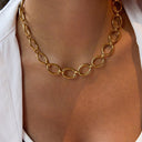 Imogen Chunky Gold Chain Necklace, view 3