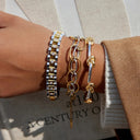 Dahlia Two-Tone Chain Bracelet, view 6