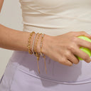 Dora Gold Cubic Zirconia Bracelet, view 8