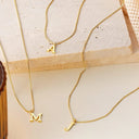 Tierney Gold Initial Necklace, view 10