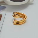 Hollis Gold Heart Twist Ring, view 7