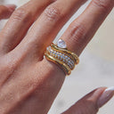 Farrah Gold Stacking Rings, view 5