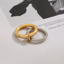 Genevra Two-Tone Stacking Rings, view 7