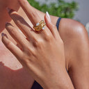 Farrah Gold Stacking Rings, view 4