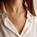 Tierney Gold Initial Necklace, view 6