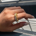 Genevra Two-Tone Stacking Rings, view 2