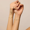Celeste Gold Heart Bracelet Set, view 2