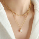Esmee Freshwater Pearl Layered Necklace, view 4
