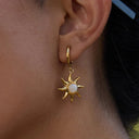 Scarlett Gold Sun Earrings, view 5
