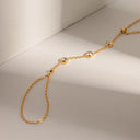 Clementine Gold Hand Chain Bracelet, view 7